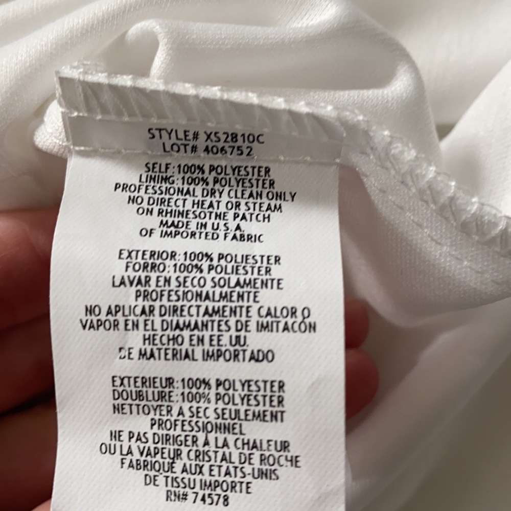 Cache White One Shoulder Cocktail Dress - Picture 7 of 17